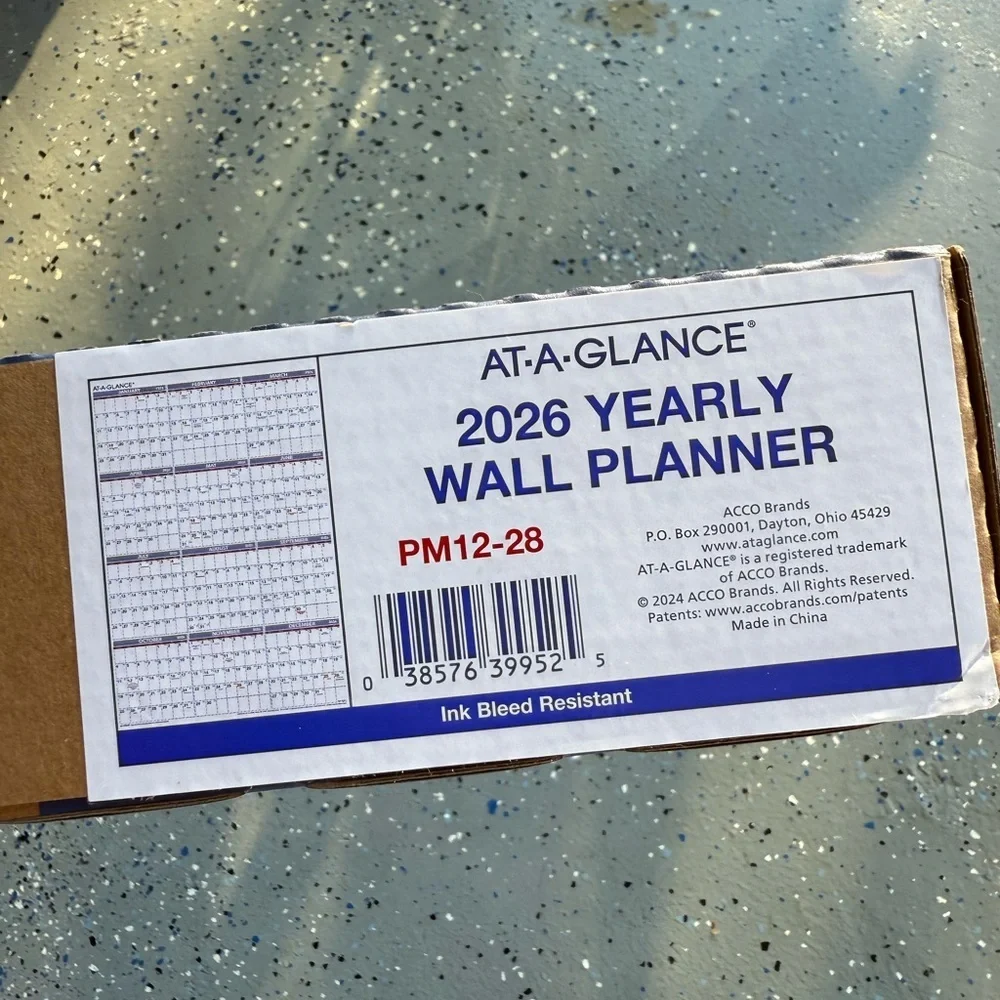 AT-A-GLANCE® 2026 Yearly Wall Calendar, Extra Large, 24